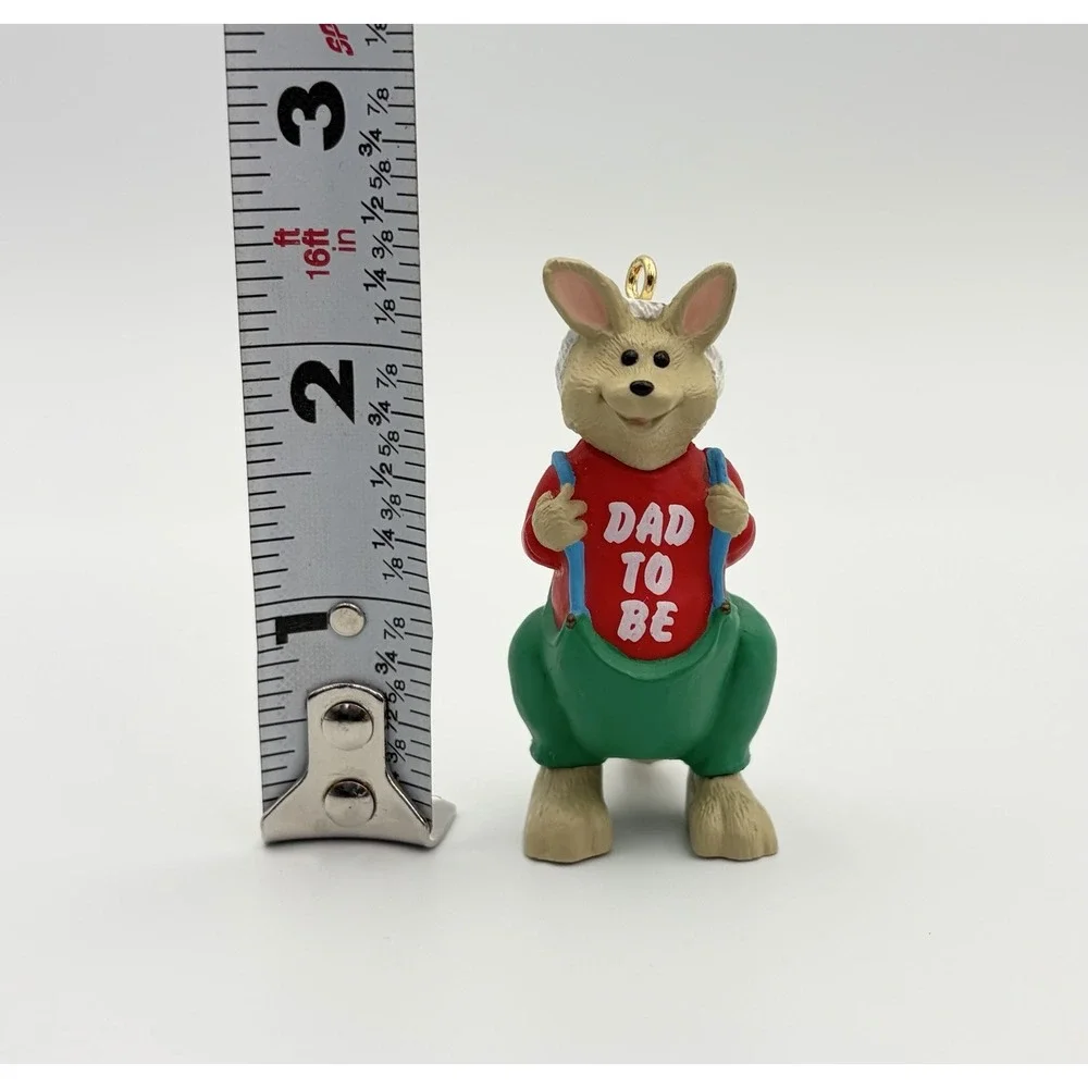 Hallmark Keepsake Ornament Dad to Be Kangaroo 1991 Christmas Pregnancy Vintage